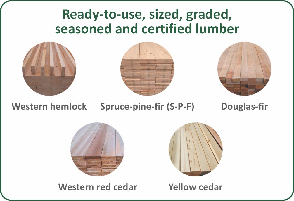 different types of wood canadian wood