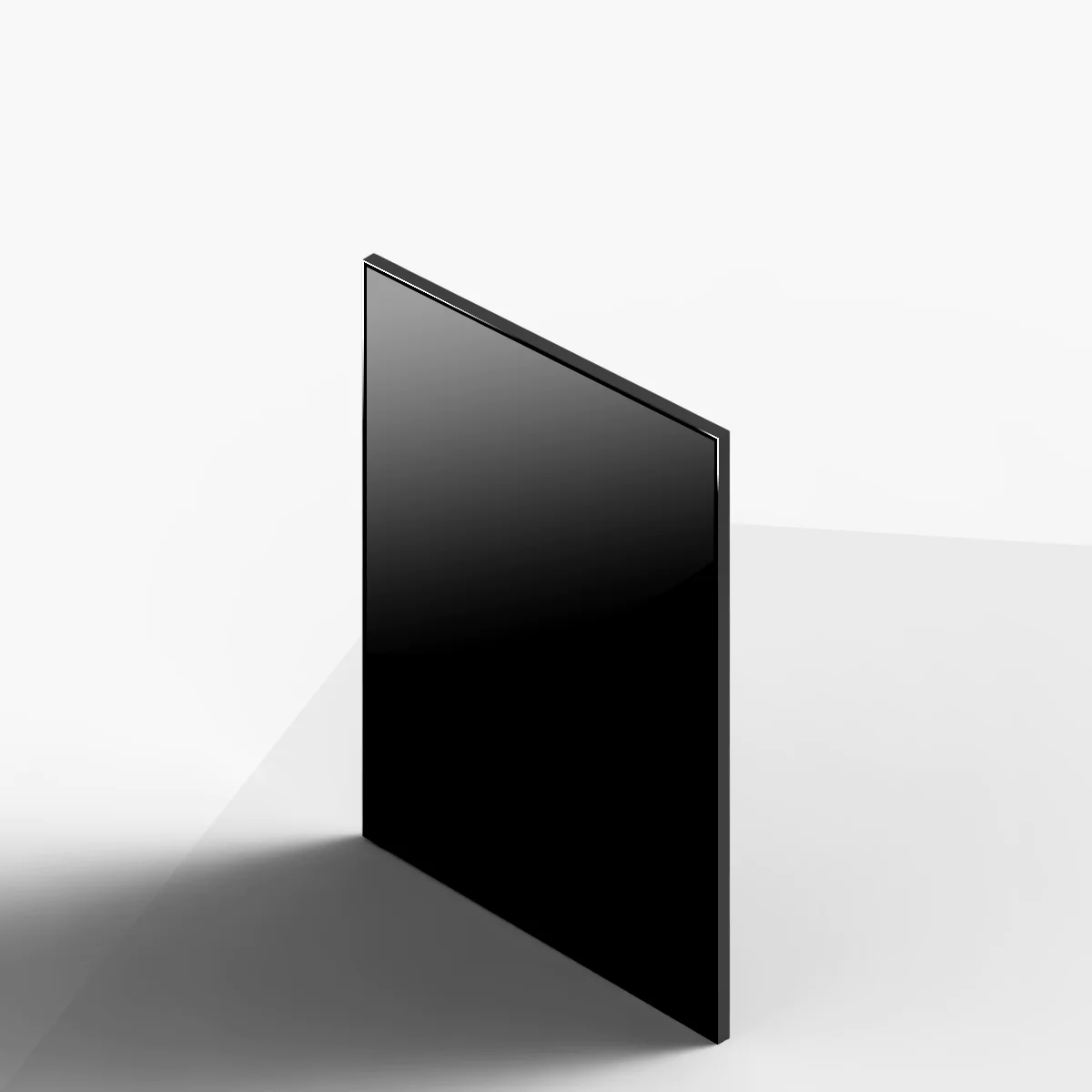 Black plexiglass