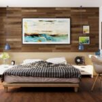 a bedroom with rigid vinyl tile flooring solution