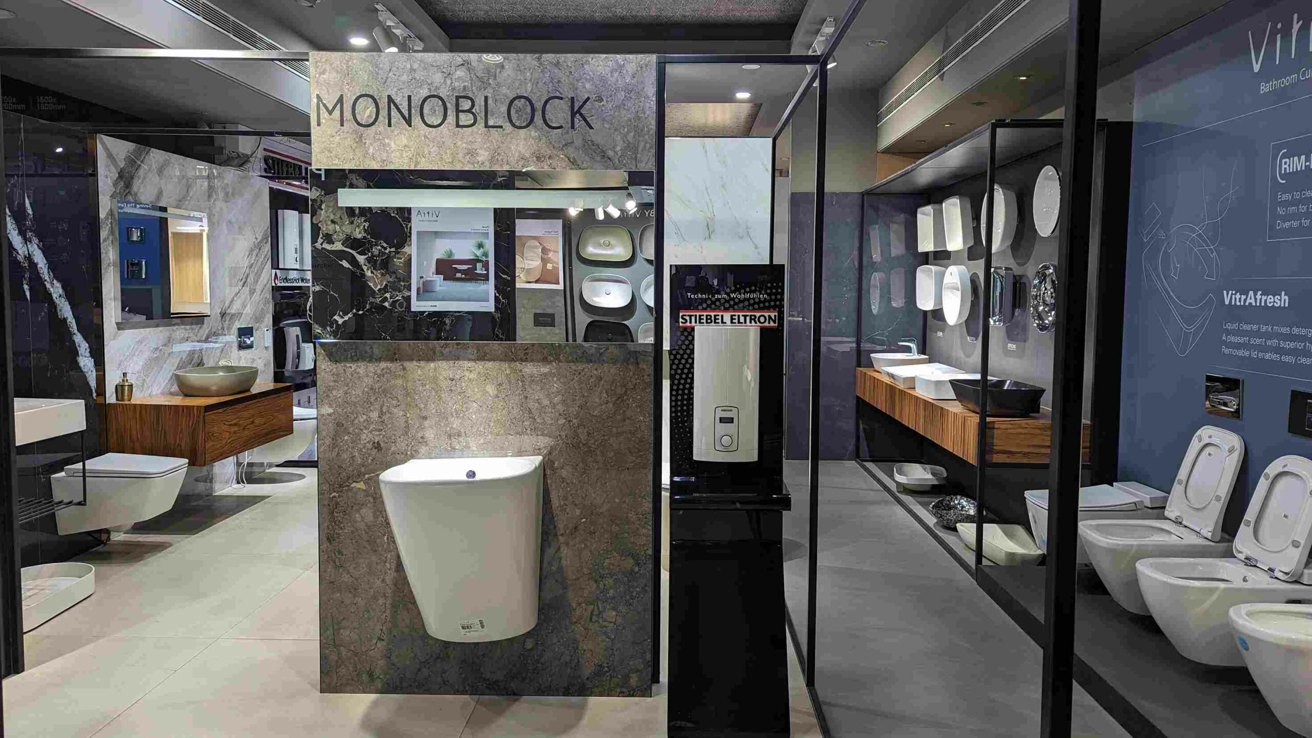 sanitary ware and bathroom fitting displayed at Khandelwal Multitrade India, Gurgaon