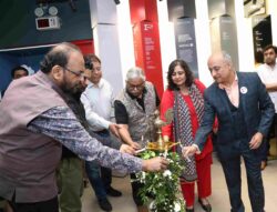 lamp lighting ceremony at the store launch