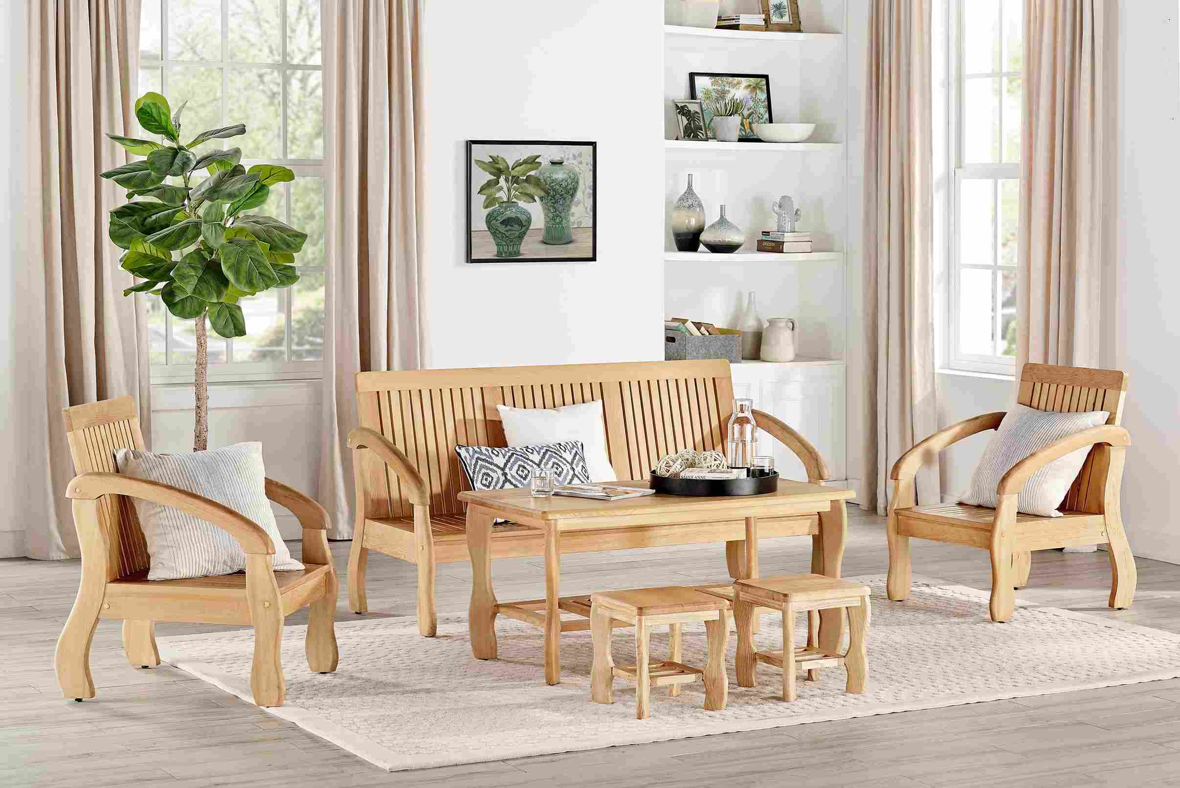 sustainable wood furniture for homes from Canadian Wood, wooden interiors
