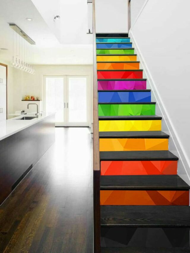 colourful stairs in a home