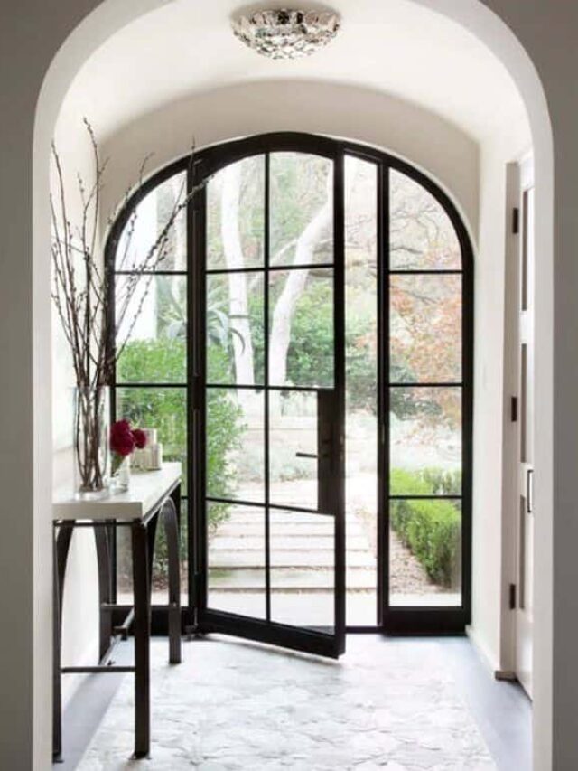 glass door in a home