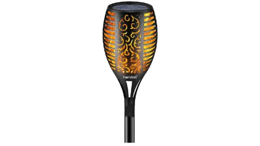 designer solar floor light for home garden and outdoor with information in text