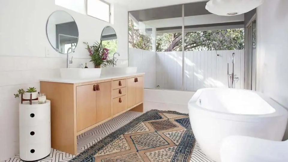 ceiling design for a modern bathroom 