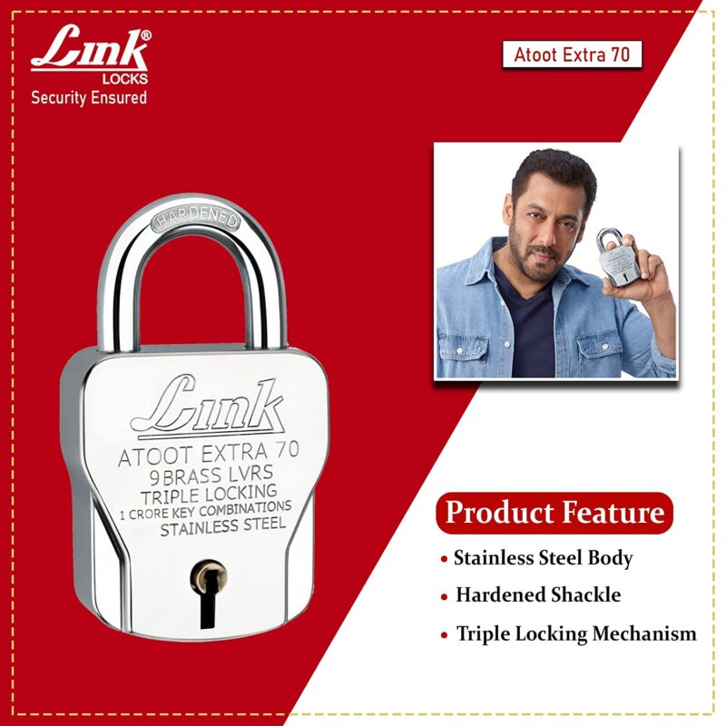 Buy Link Locks padlock – Atoot Extra 70 SS online | Door hardware