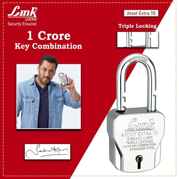Link Locks padlock – Atoot Extra 70 SS | Door hardware