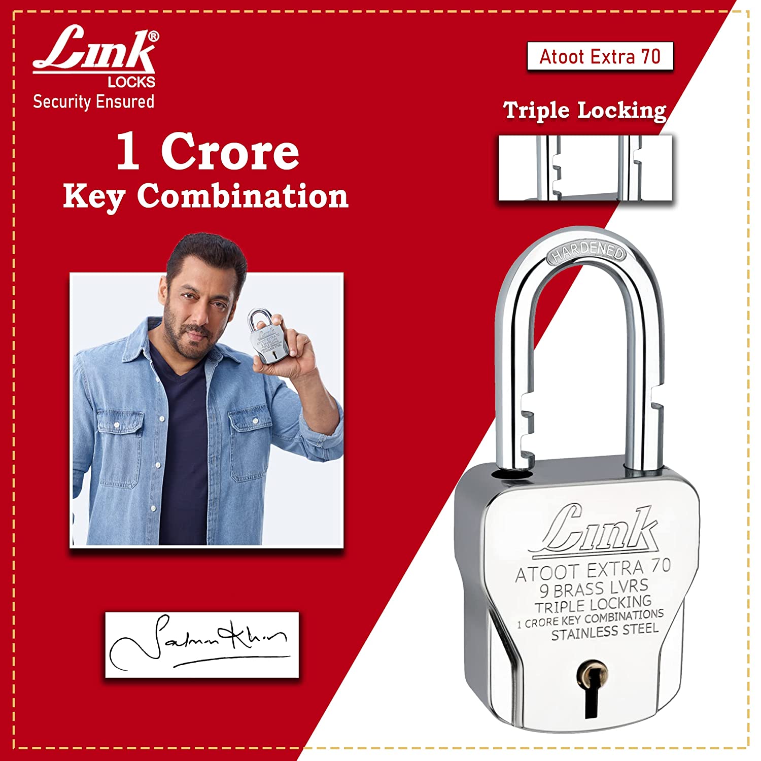 link lock Atoot Extra 70 mechanism