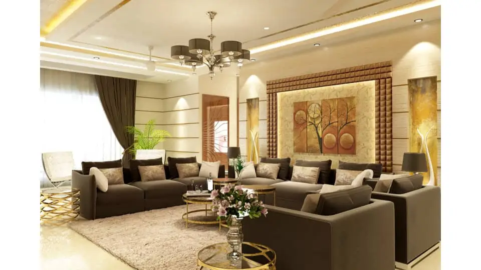 stylish contemporary living room