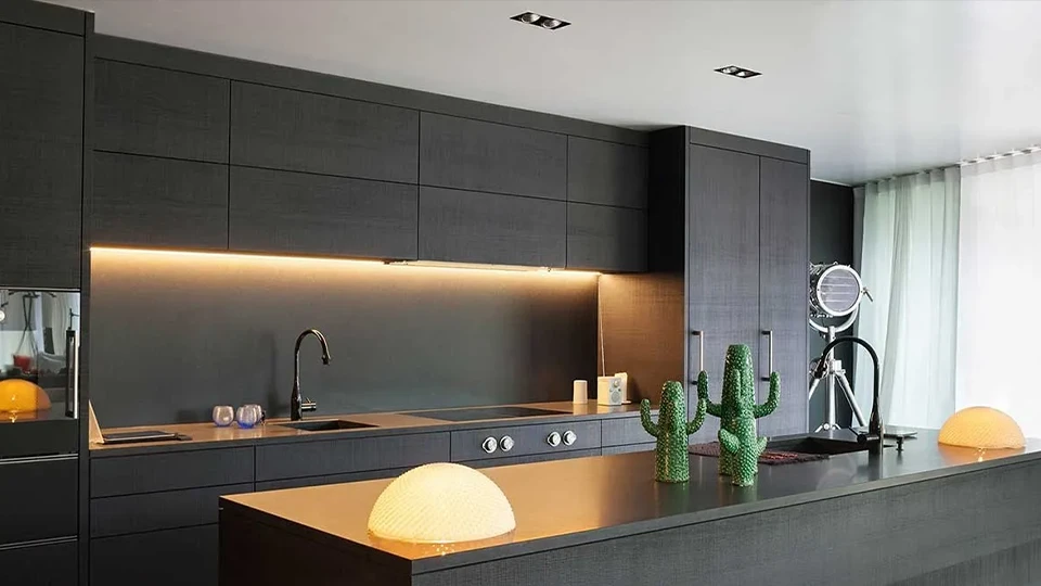 led lighting in a kitchen