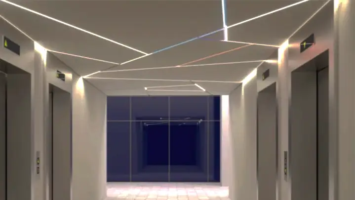 strip light in false ceiling