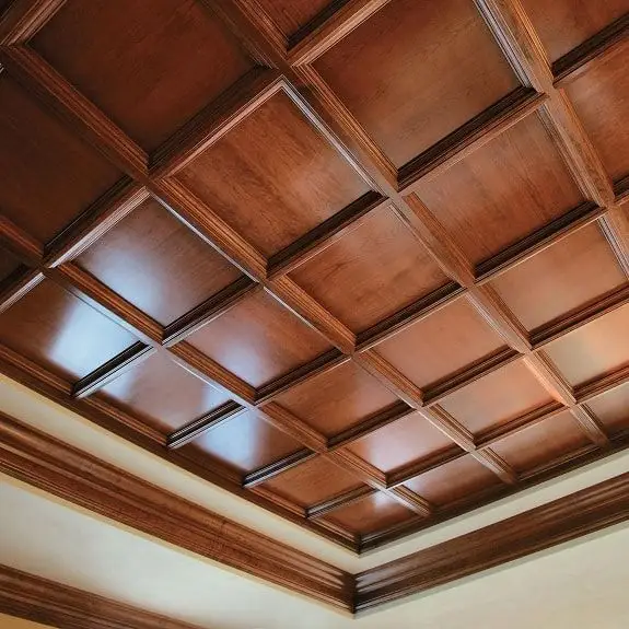 wooden panelling- false ceiling