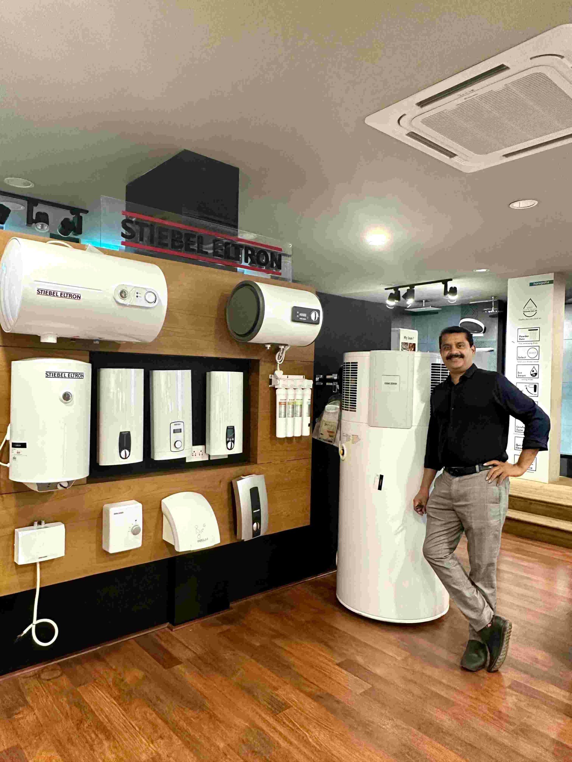 Faizal Kurikkal, sustainable Stiebel Eltron products, dealers in Calicut