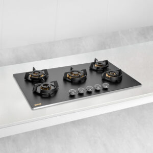 KAFF built-in hobs with brass burners and