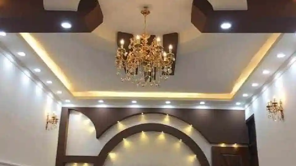 Chandelier and multiply lights in a room