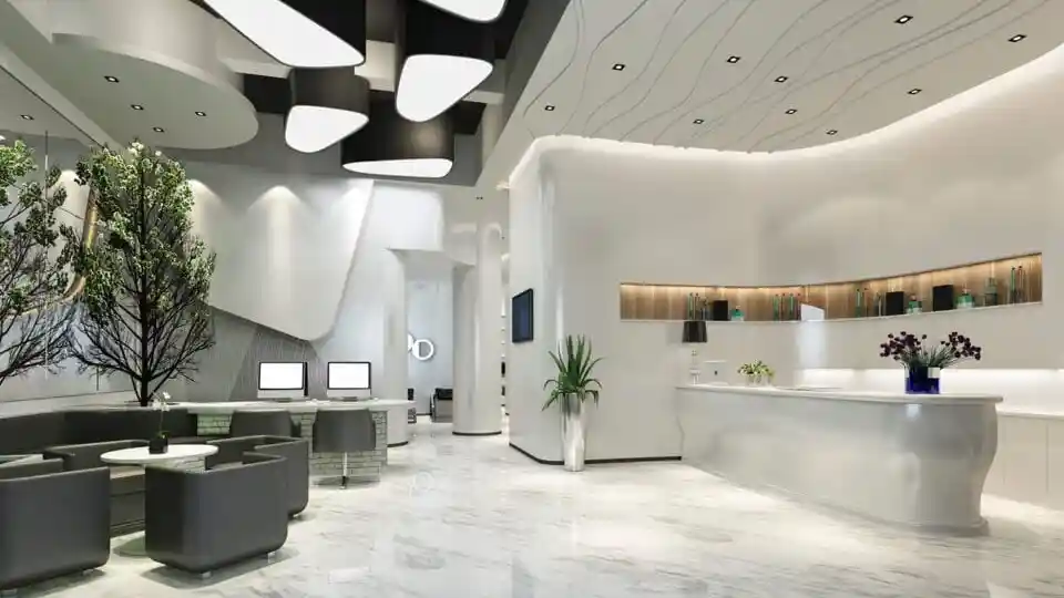 Gypsum ceilings for offices