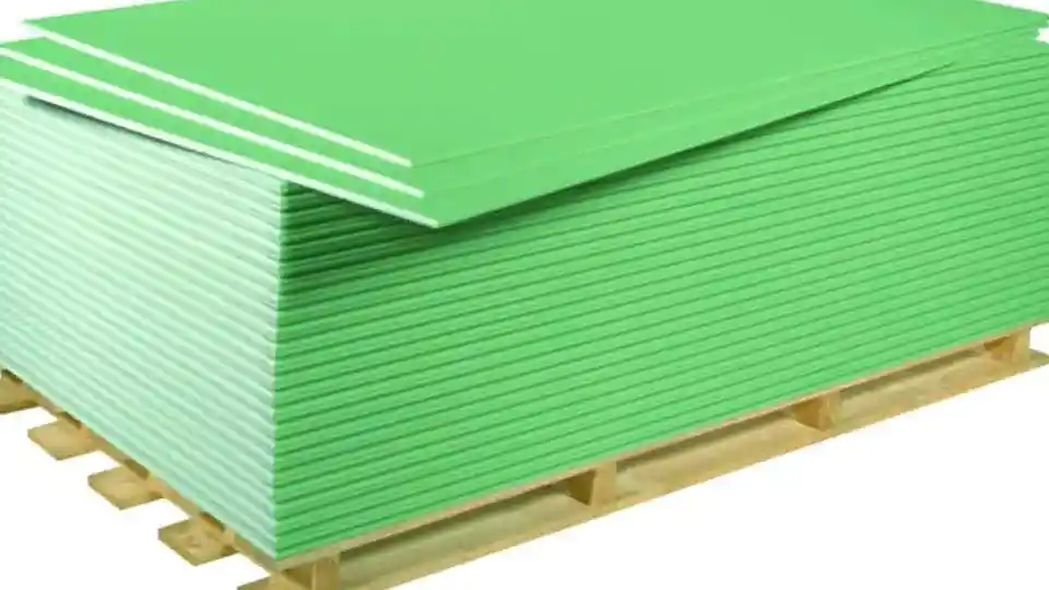 Moisture resistant green gypsum boards