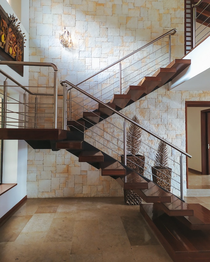 sturdy metal handrails for railing design for stairs for safety and support
