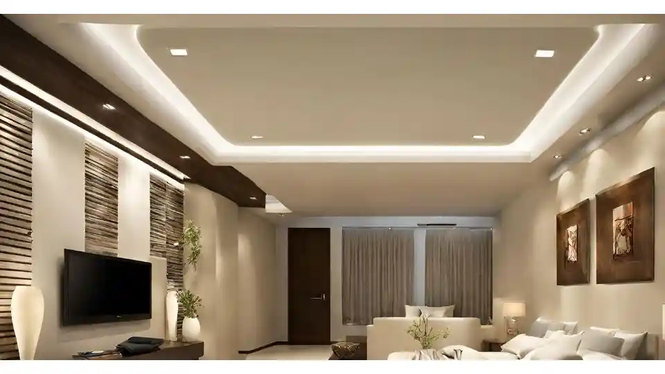 Simple gypsum false ceiling