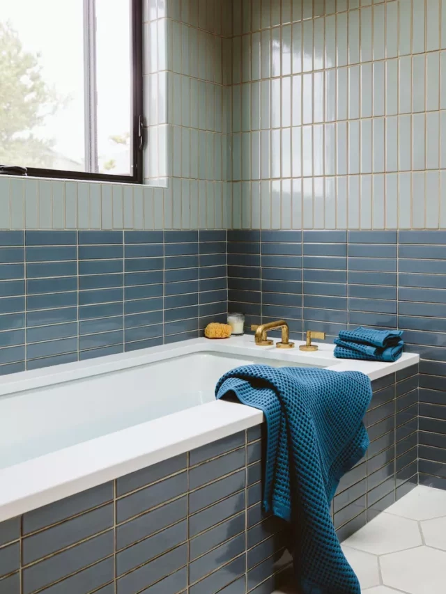 bathroom design, pastel colour, tiles
