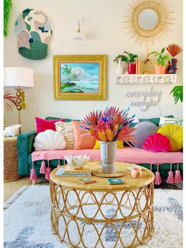 Colourful living room ideas