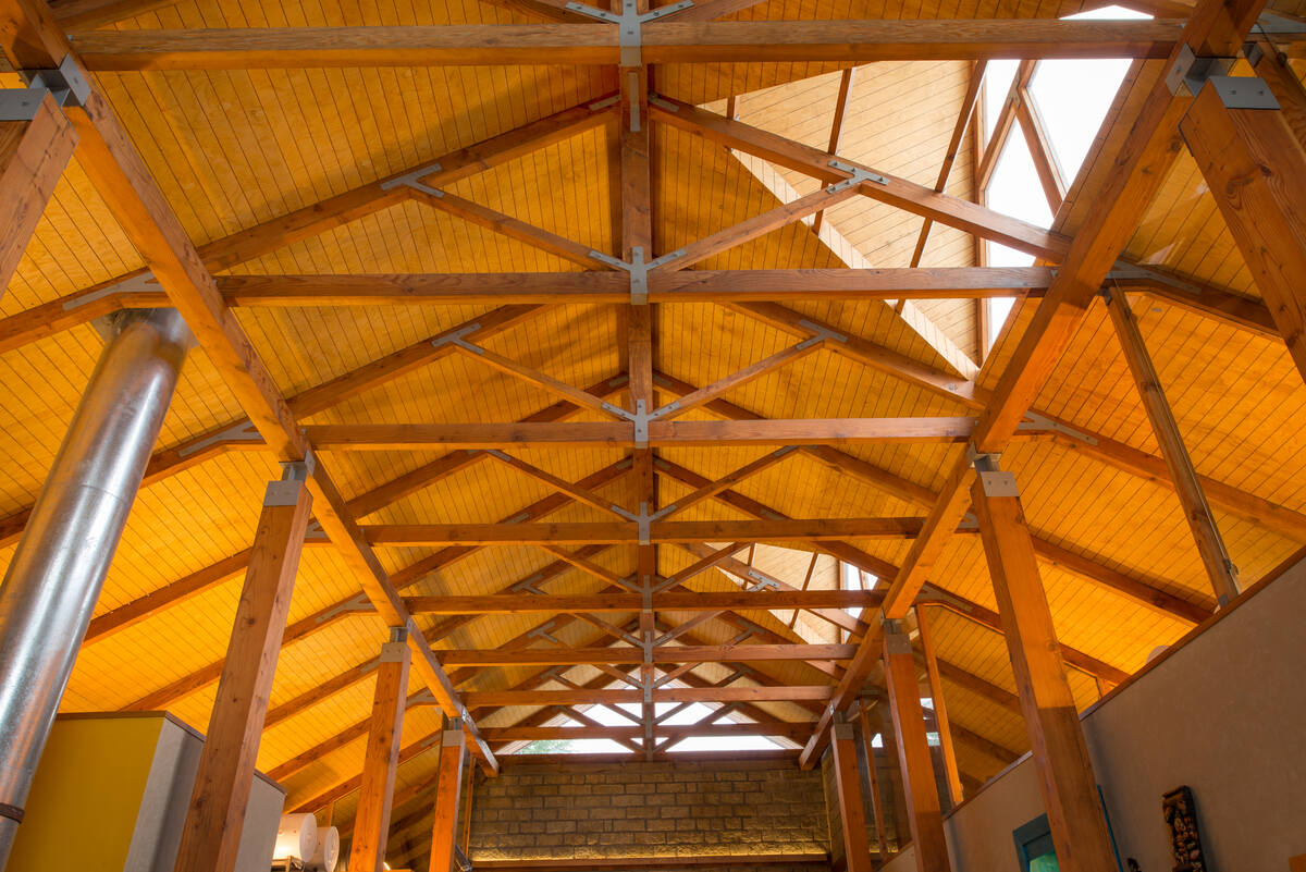 Wooden beams made from sustainable and resilient wood by Canadian Wood