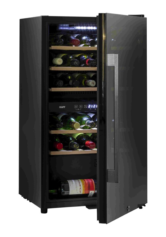 KAFF's free standing dual-zone wine cooler comes with 29 bottle capacity 
