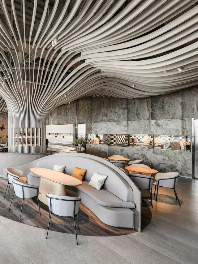 ceiling concept, concrete ceiling design, sofa