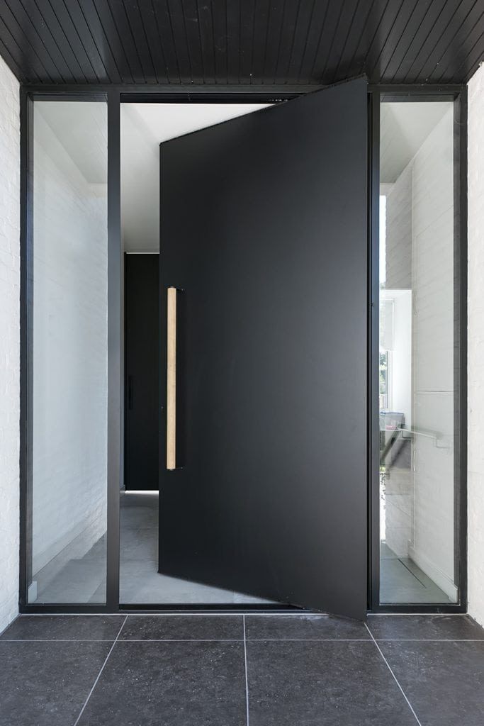 black main door design for a modern home