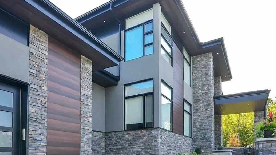 outside look of house exterior cladding