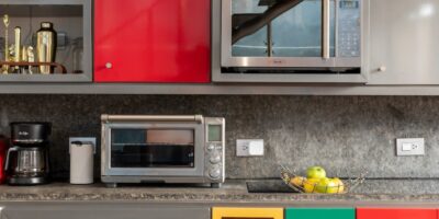 microwave oven, best brands in India, modular kitchen, glossy laminates