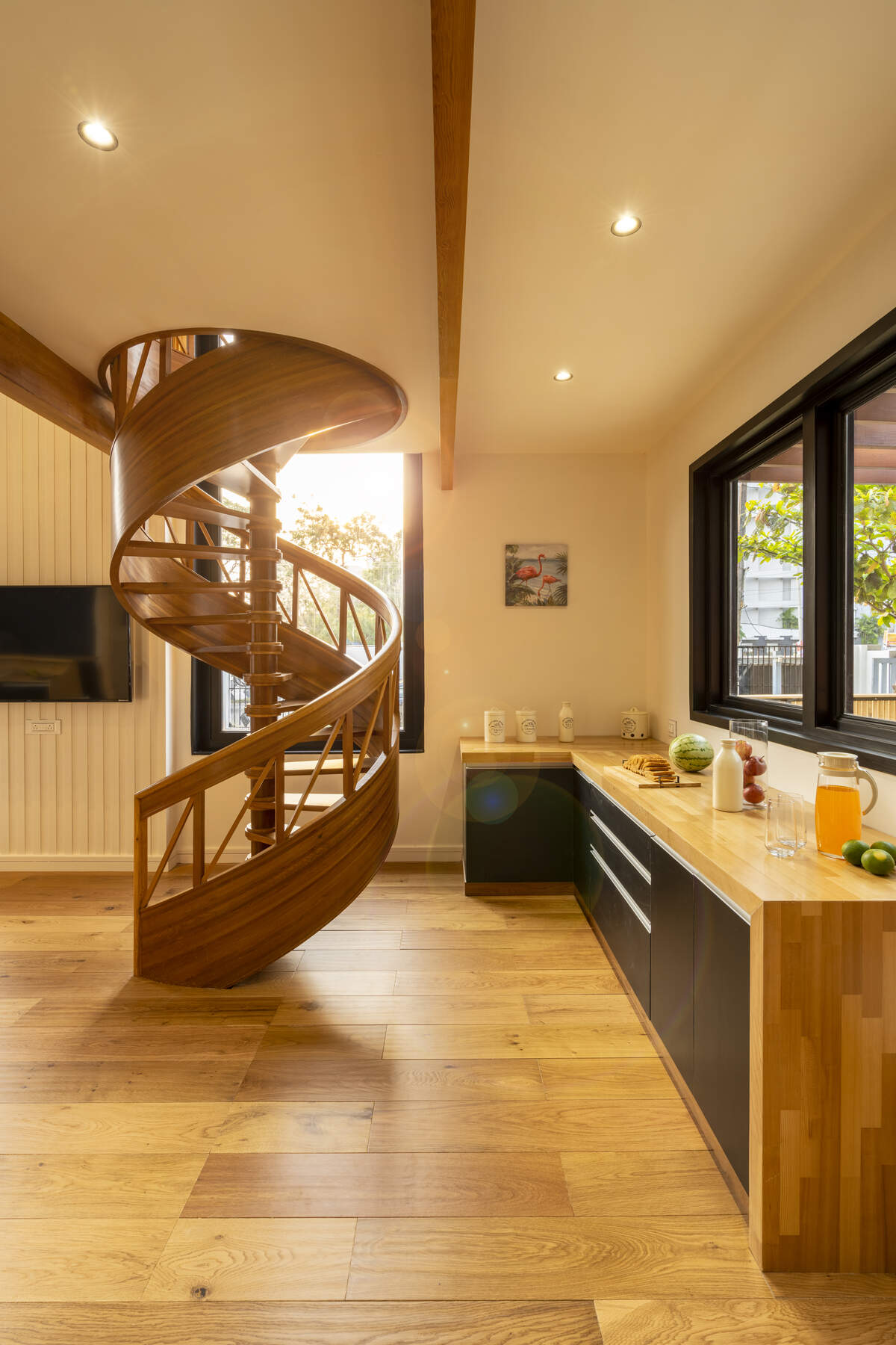 Sustainably sourced wood in kitchen