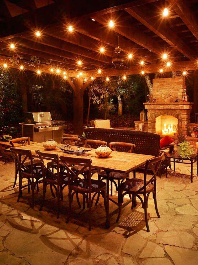 outdoor kitchen lighting