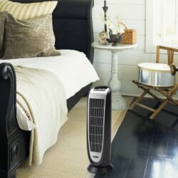 room heater, bedroom, rug, chair, side table