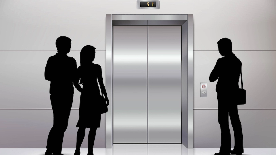 people standing near lift
