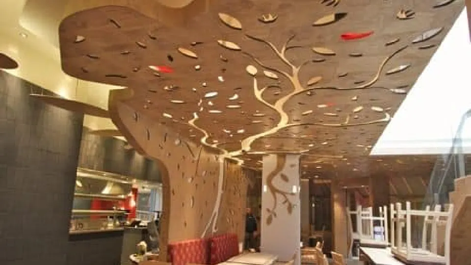 Artistic wooden false ceiling designs