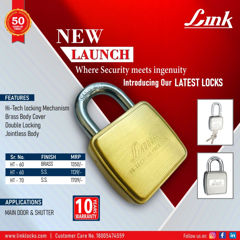 Link Locks HT-60 Brass padlock