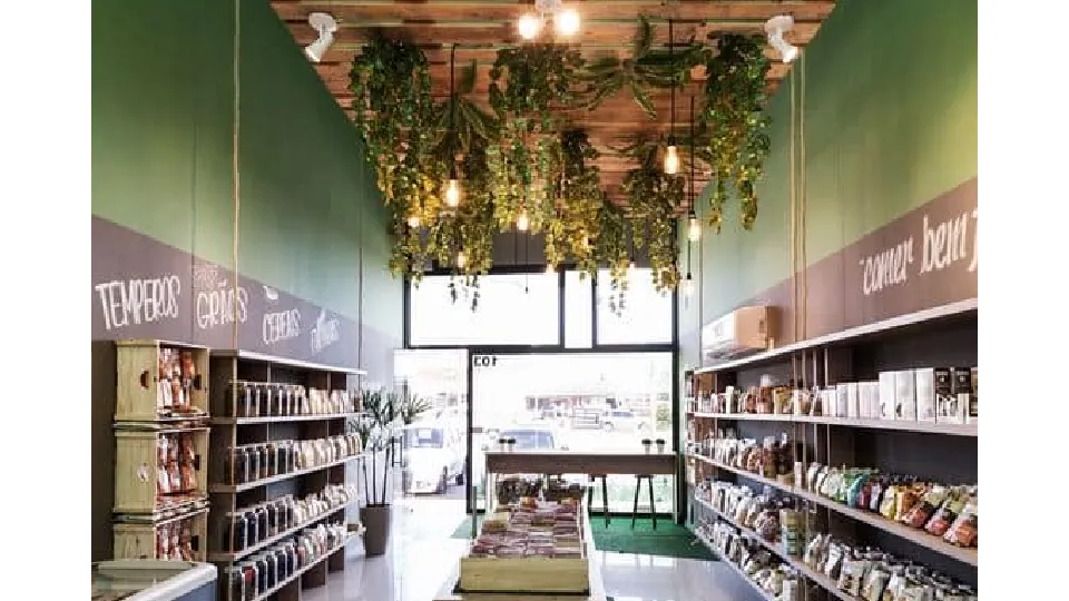 greenery in wooden ceilings