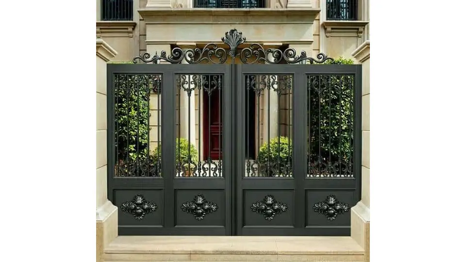 Beautifully designed iron gate