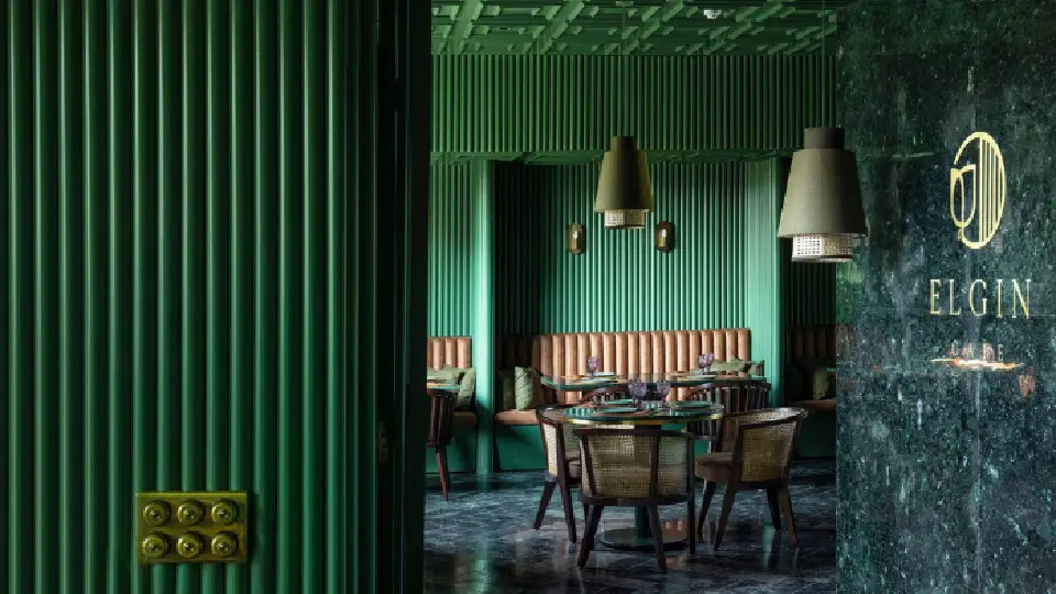 green interior design of best cafes in India 