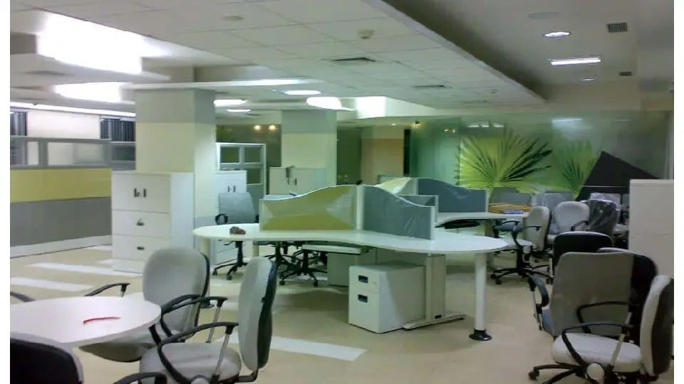 Green office furniture setup by Godrej Interio