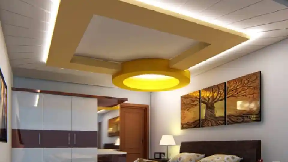 An exquisite plaster of paris false ceiling at a pocket-friendly price per square feet.