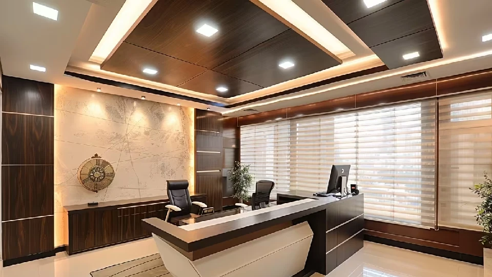 Reception false ceiling design