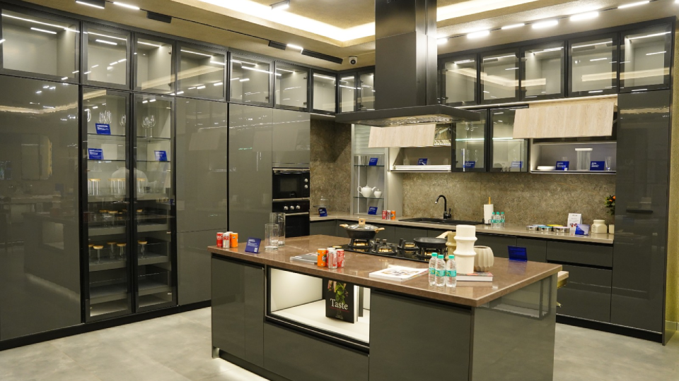 Ozone kitchen fittings displayed at Delhi Experience centre