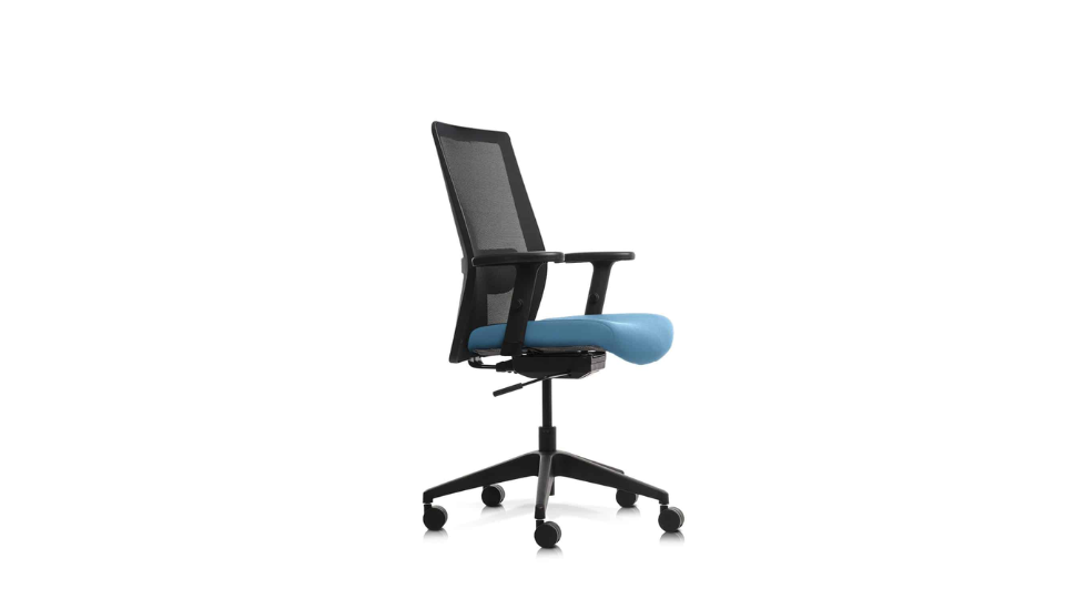 WFH Wipro cool blue cushion ergonomic chair for office