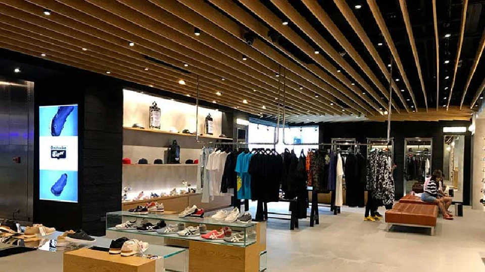 panel false ceiling designs for shops