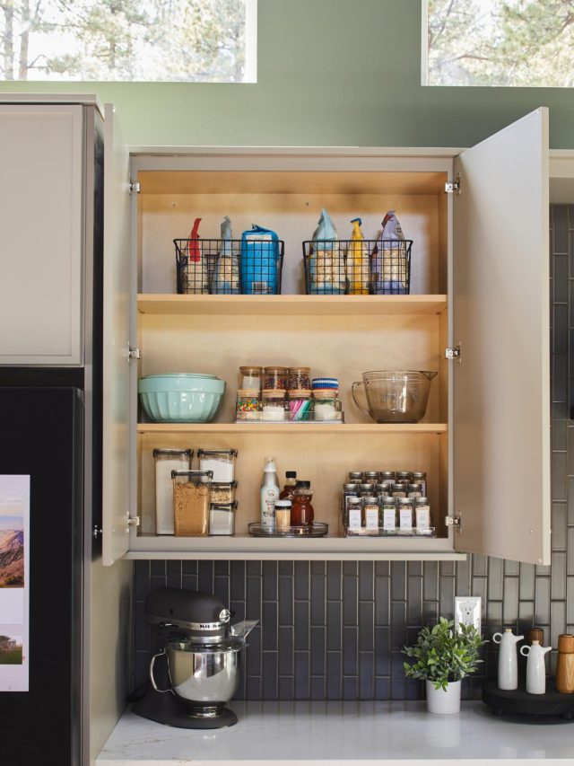 Kitchen cabinet organization ideas