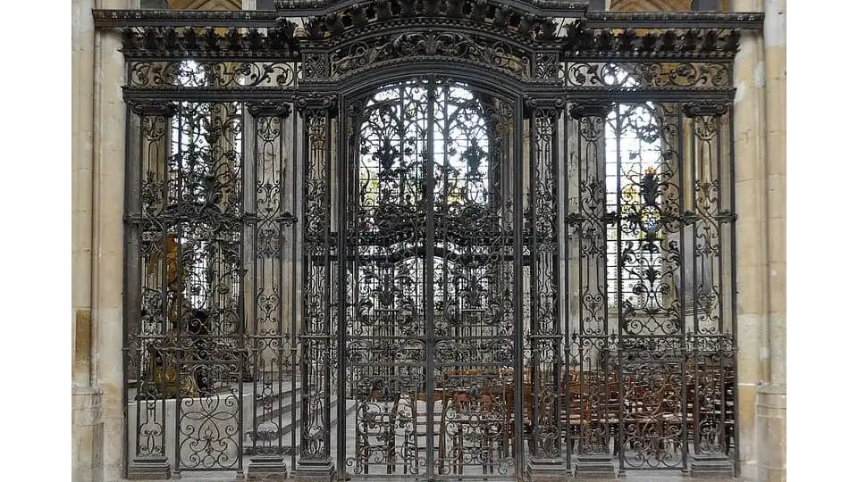 An iron/steel gothic gate for modern ،mes