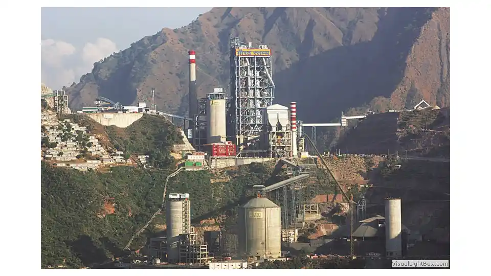 Jaypee cement power plant on a mountain- top 10 cement companies\brands in India